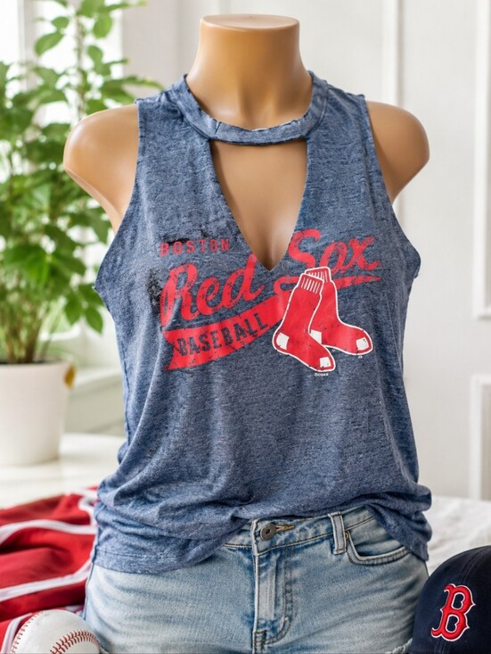 Concepts Sport Tops - Boston Red Sox Women’s XL Tank Top | Concepts Sport | MLB Genuine Merchandise |